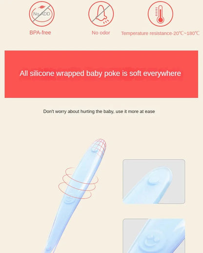 Perfect Silicone Spoon for Babies' Meals