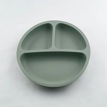 Silicone Plate with Food Dividers