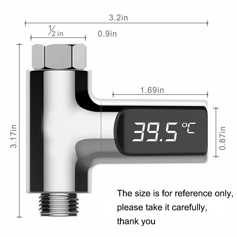 Digital Shower Thermometer, Battery-Free and Perfect for Babies