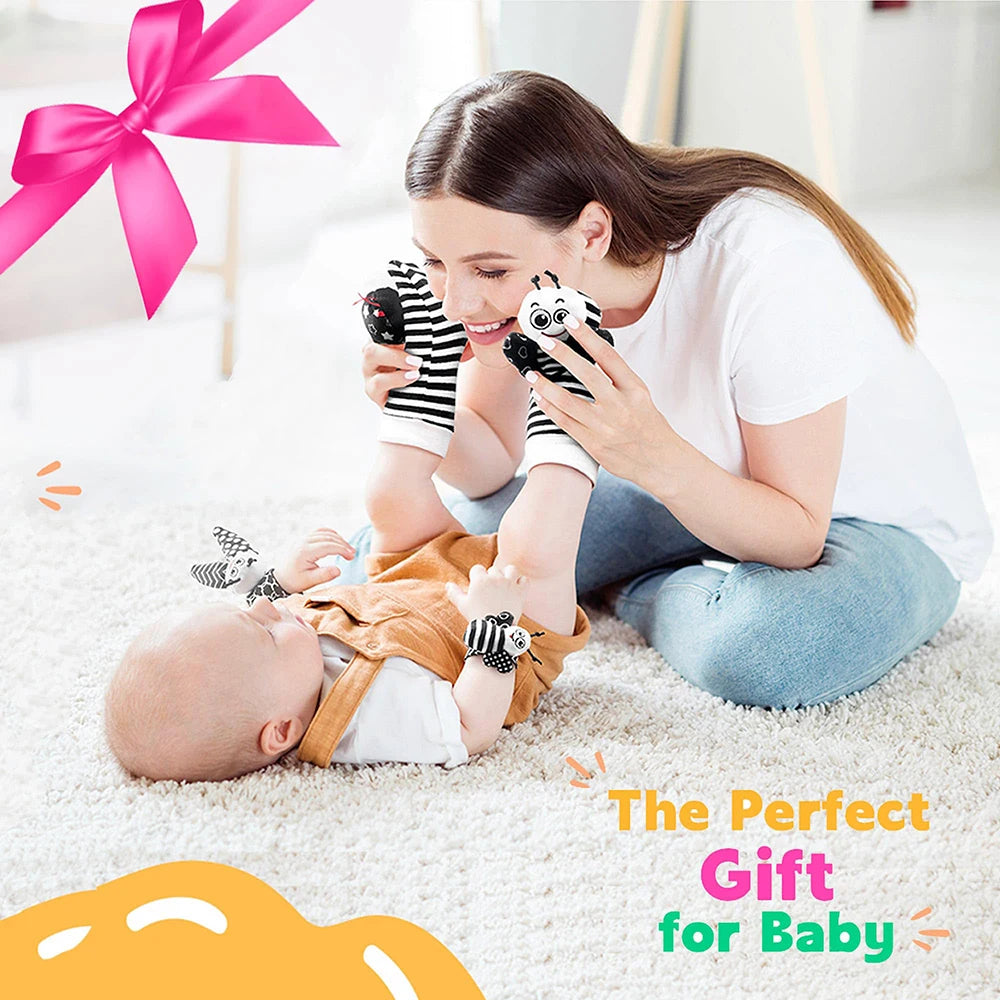 Boost Baby’s Motor Skills with Engaging Rattling Socks and Bands