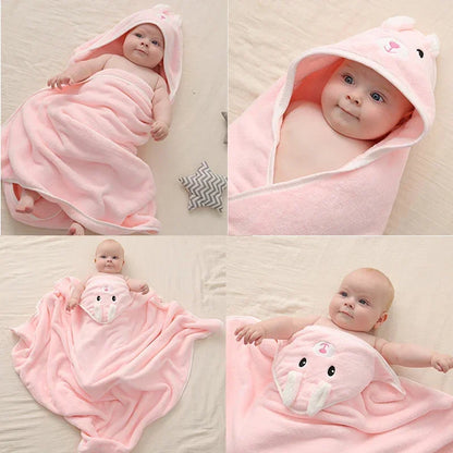 Wrap Baby in Warmth with Adorable Animal Hooded Towel