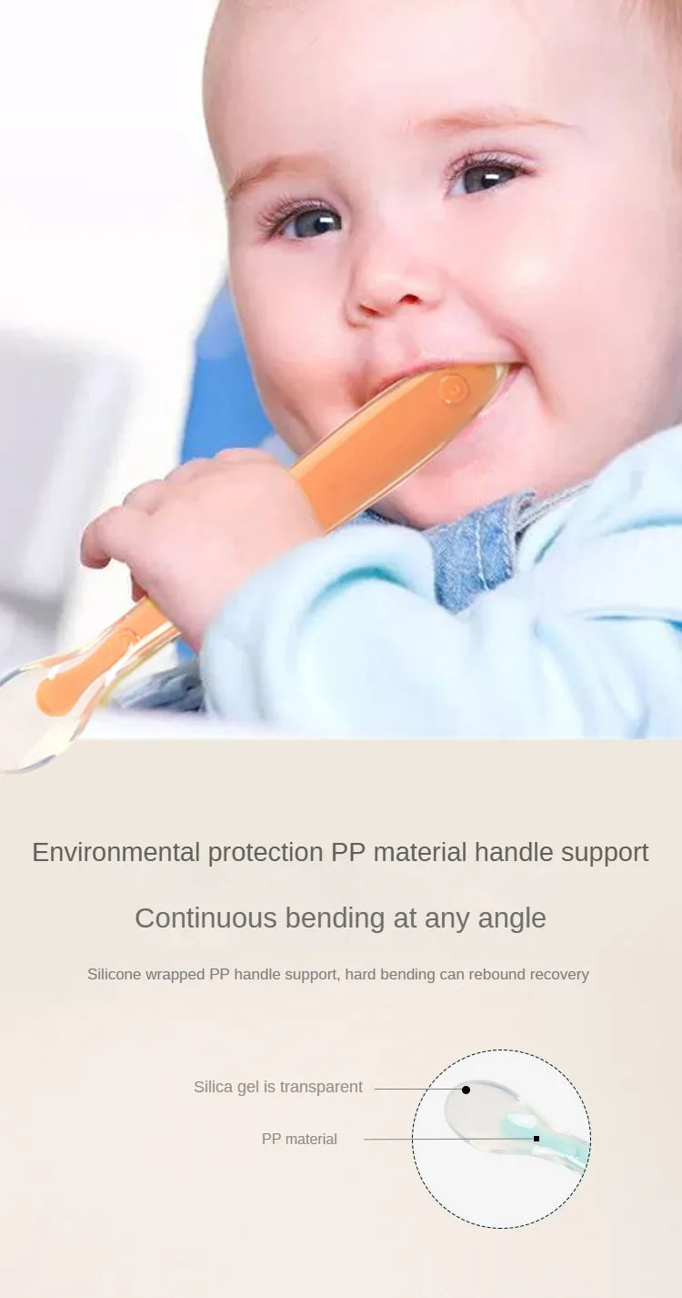 Perfect Silicone Spoon for Babies' Meals