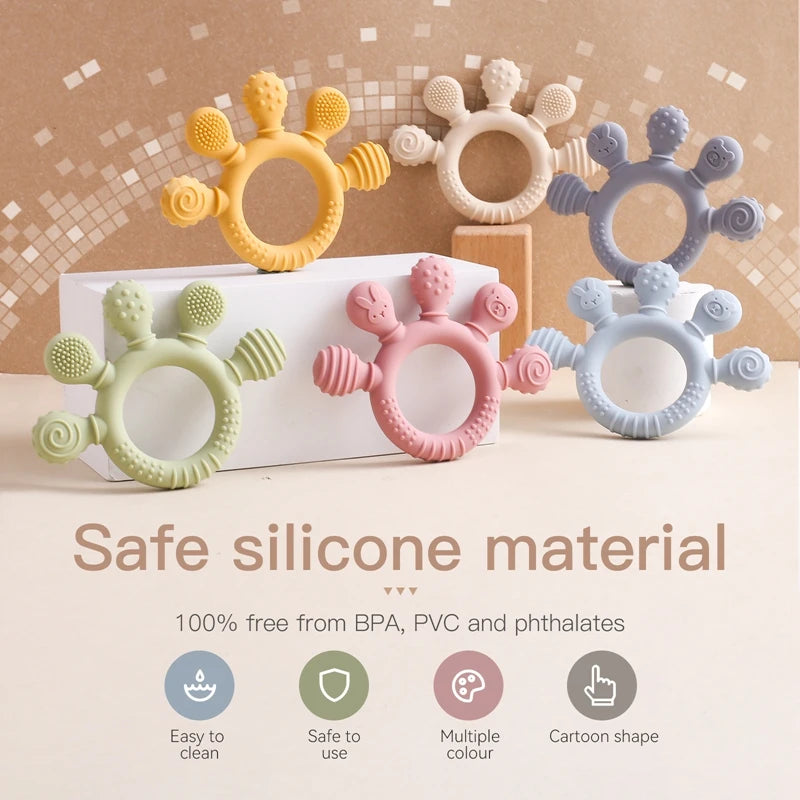 Safe Silicone Teether for Babies