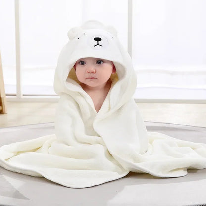 Wrap Baby in Warmth with Adorable Animal Hooded Towel