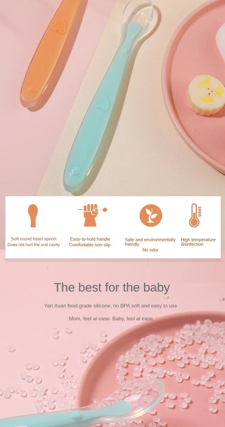 Perfect Silicone Spoon for Babies' Meals