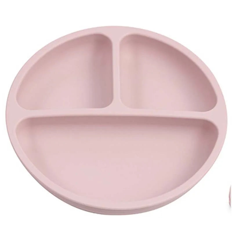 Silicone Plate with Food Dividers