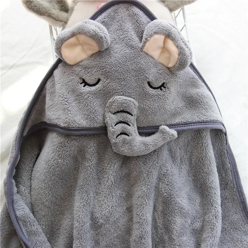 Wrap Baby in Warmth with Adorable Animal Hooded Towel