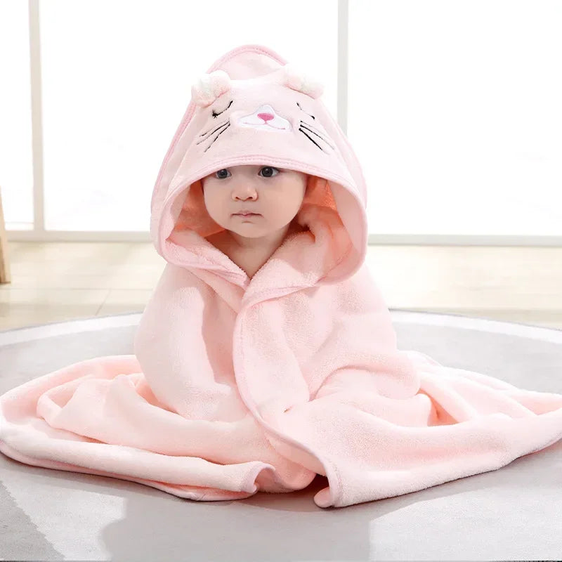 Wrap Baby in Warmth with Adorable Animal Hooded Towel