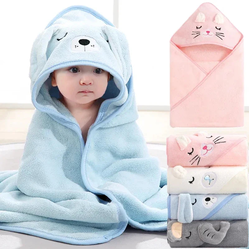 Wrap Baby in Warmth with Adorable Animal Hooded Towel