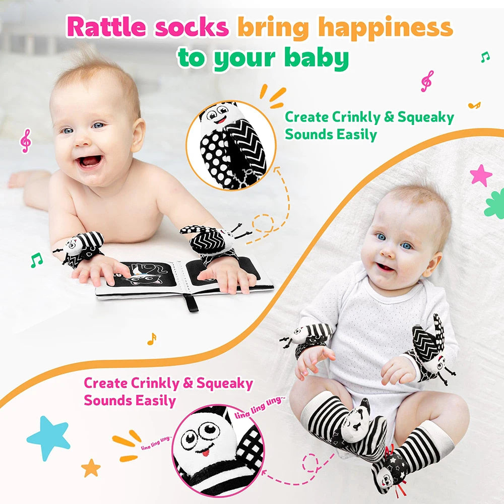 Boost Baby’s Motor Skills with Engaging Rattling Socks and Bands