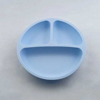 Silicone Plate with Food Dividers