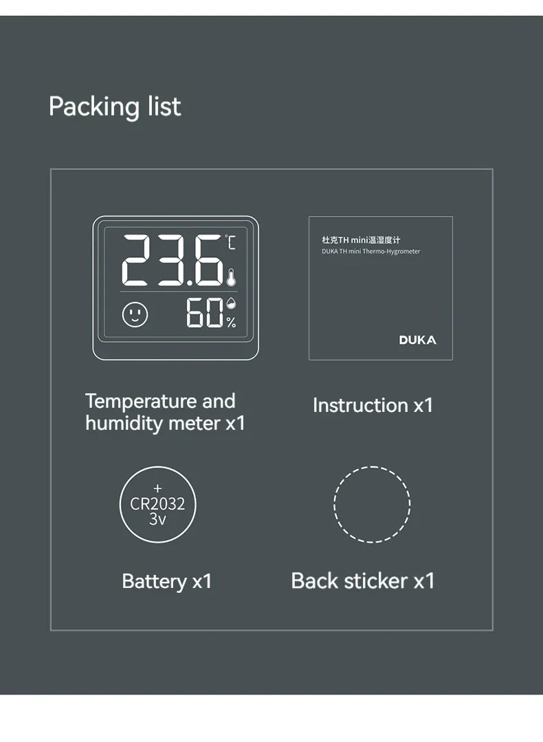 Keep Baby Comfortable with Room Temperature and Humidity Display