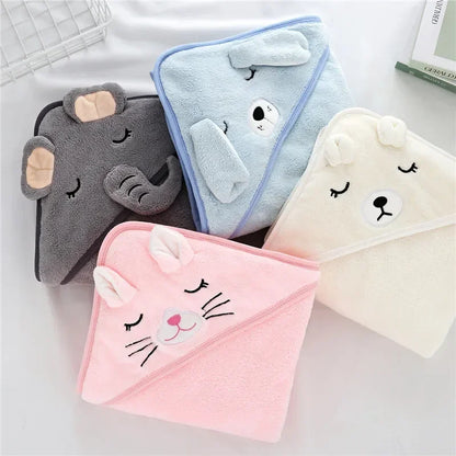 Wrap Baby in Warmth with Adorable Animal Hooded Towel