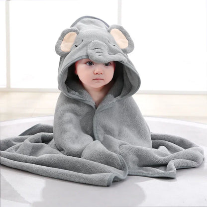 Wrap Baby in Warmth with Adorable Animal Hooded Towel