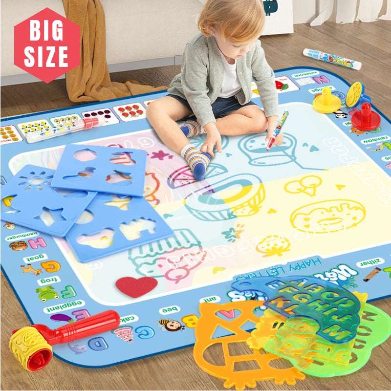 Reusable Water Drawing Rug – Spark Your Child’s Creativity and Development Today!