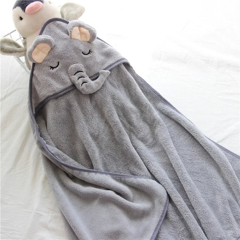 Wrap Baby in Warmth with Adorable Animal Hooded Towel