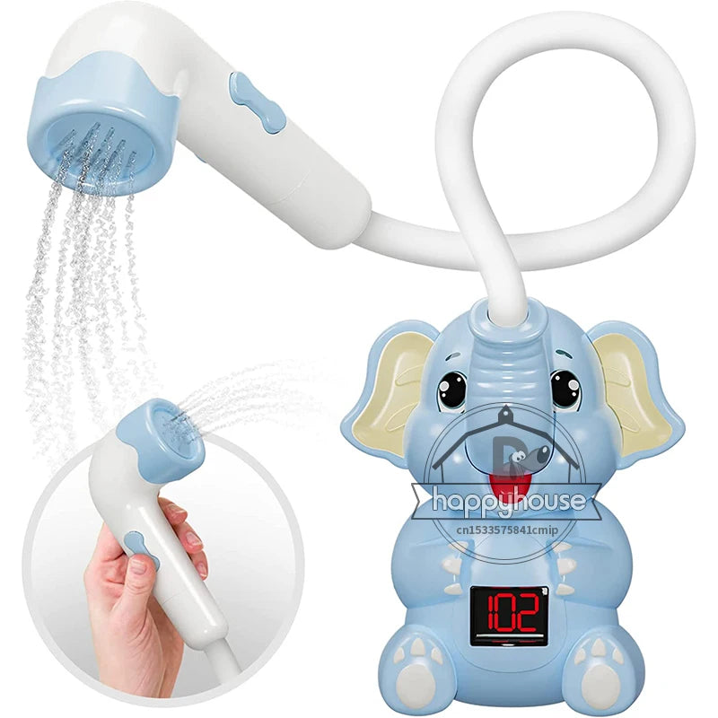 Interactive Baby Shower: Elephant Design with Temperature Control