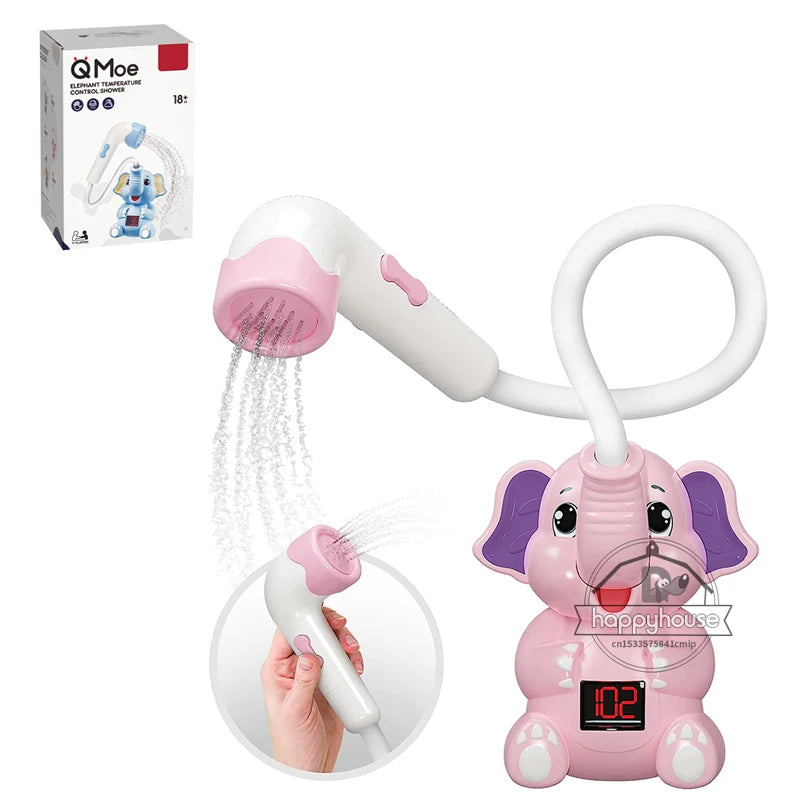 Interactive Baby Shower: Elephant Design with Temperature Control